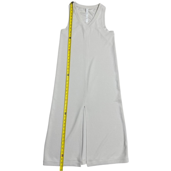 Lululemon Ease of it All V-Neck Midi Dress SZ 8 White Opal Athleisure Casual GUC - Picture 9 of 11